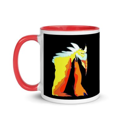 Dragon FireShock Blue Mug with Color Inside Red