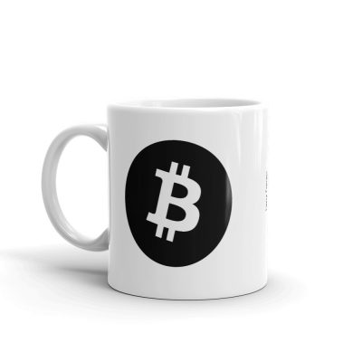 Bitcoin Symbol Black Mug