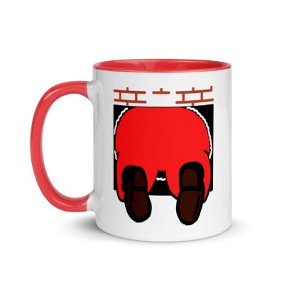 Santa Butt Mug with Color Red Inside