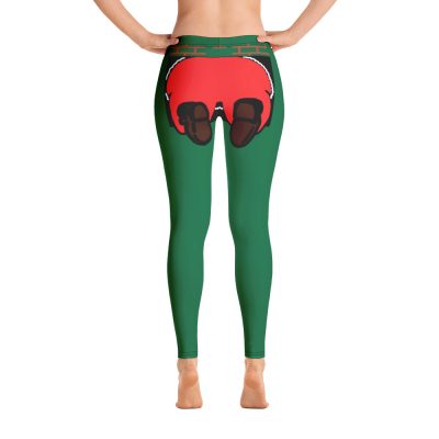 Santa Butt Green Leggings