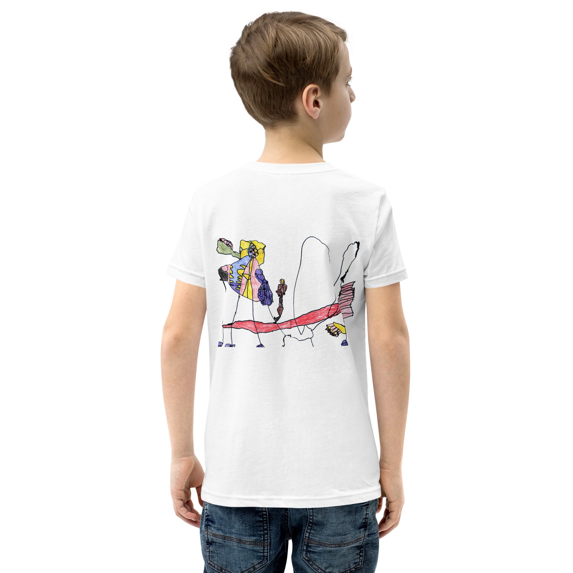 Ops Kaiju Zilla Try 2 Angles Youth T-Shirt - Image 4