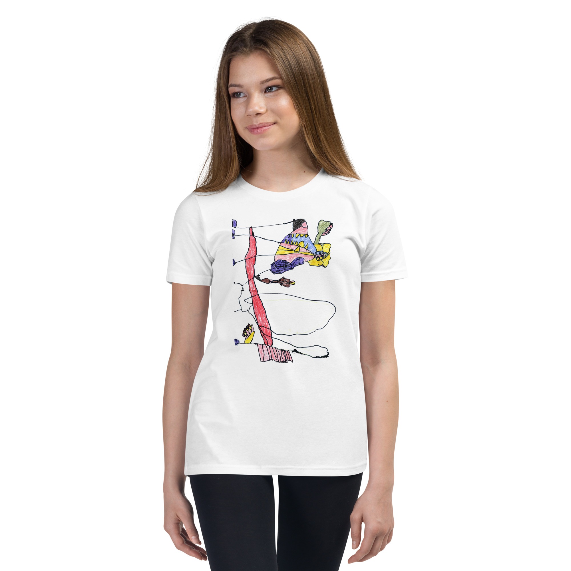 Ops Kaiju Zilla Try 2 Angles Youth T-Shirt - Image 5