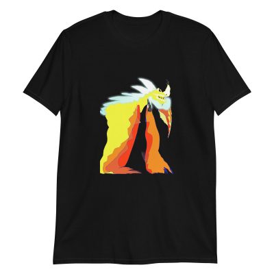 Dragon FireShock Blue Unisex T-Shirt Black