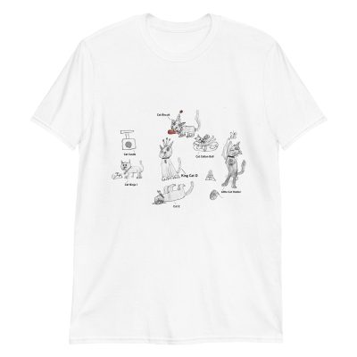 King Cat O & Royal Family White Short-Sleeve Unisex T-Shirt