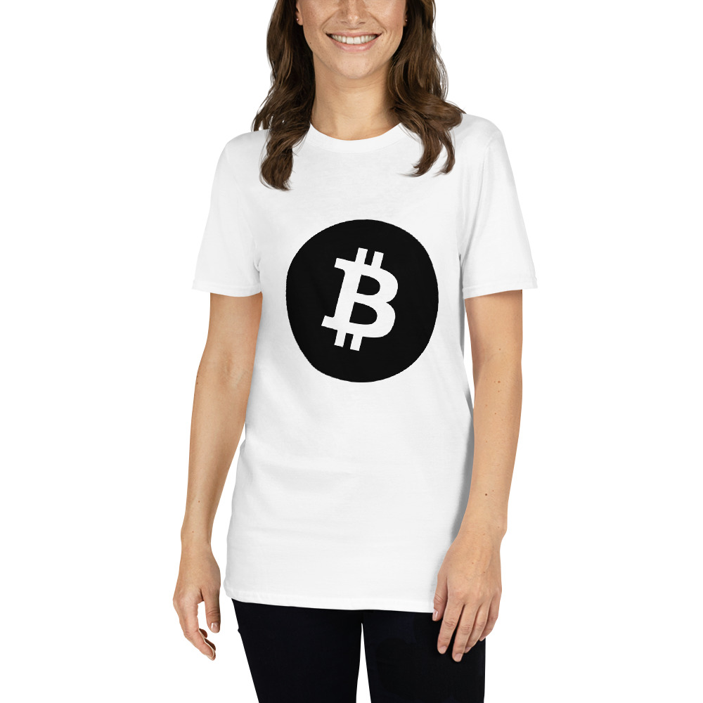 Bitcoin Symbol Black Unisex T-Shirt - Image 2