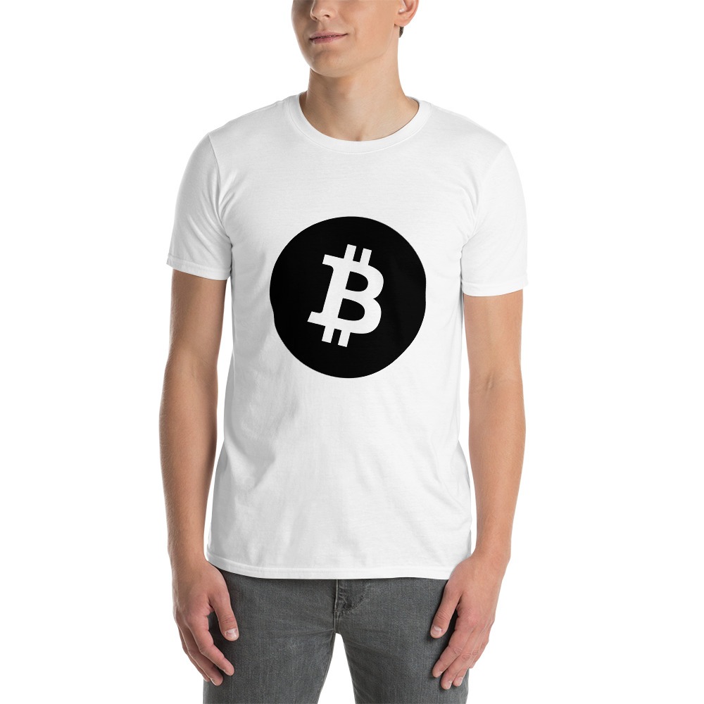 Bitcoin Symbol Black Unisex T-Shirt - Image 3