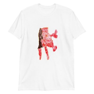 Kaiju Zilla Red Iron Stick Foot Unisex T-Shirt