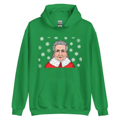 Mrs. Claus Mother Christmas 2020 Green Unisex Hoodie