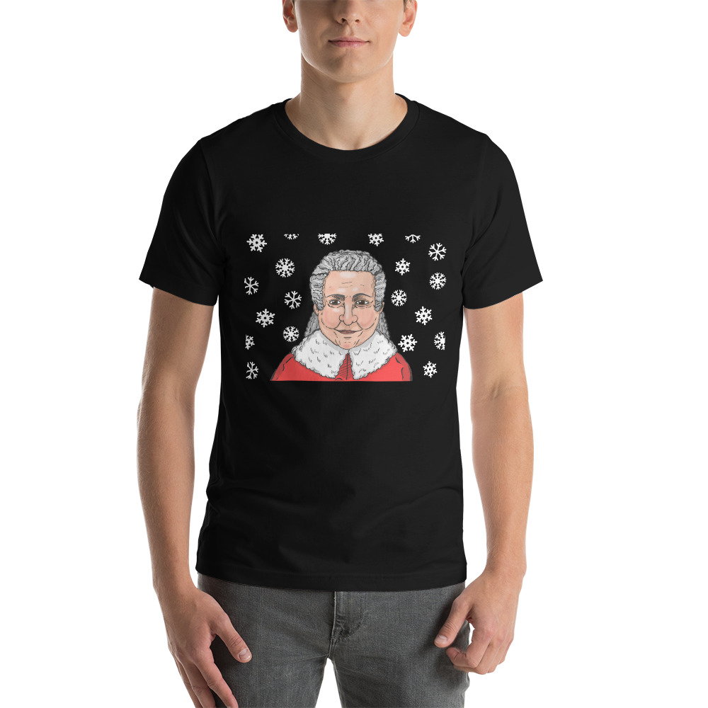 Mrs. Claus Mother Christmas 2020 Black Short-Sleeve Unisex T-Shirt - Image 3