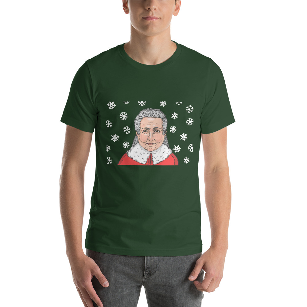 Mrs. Claus Mother Christmas 2020 Green Short-Sleeve Unisex T-Shirt - Image 3