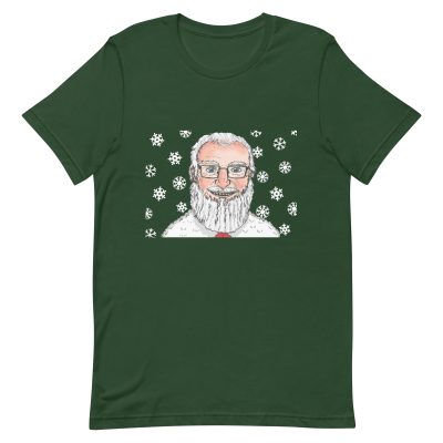 Santa Claus Father Christmas 2020 Green Short-Sleeve Unisex T-Shirt