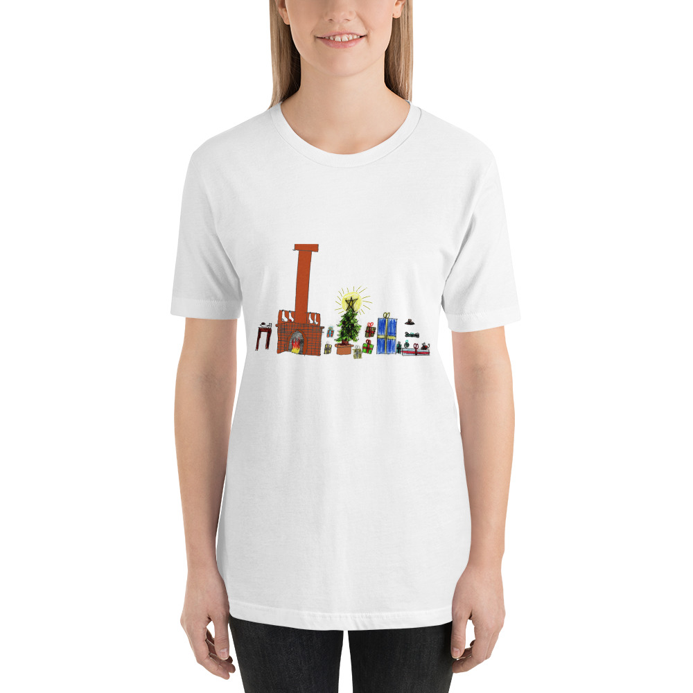 Christmas Living Room Unisex T-Shirt - Image 2