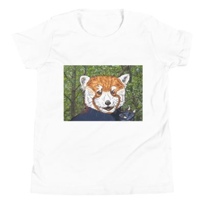 Red Panda Selfie Draw Youth T-Shirt