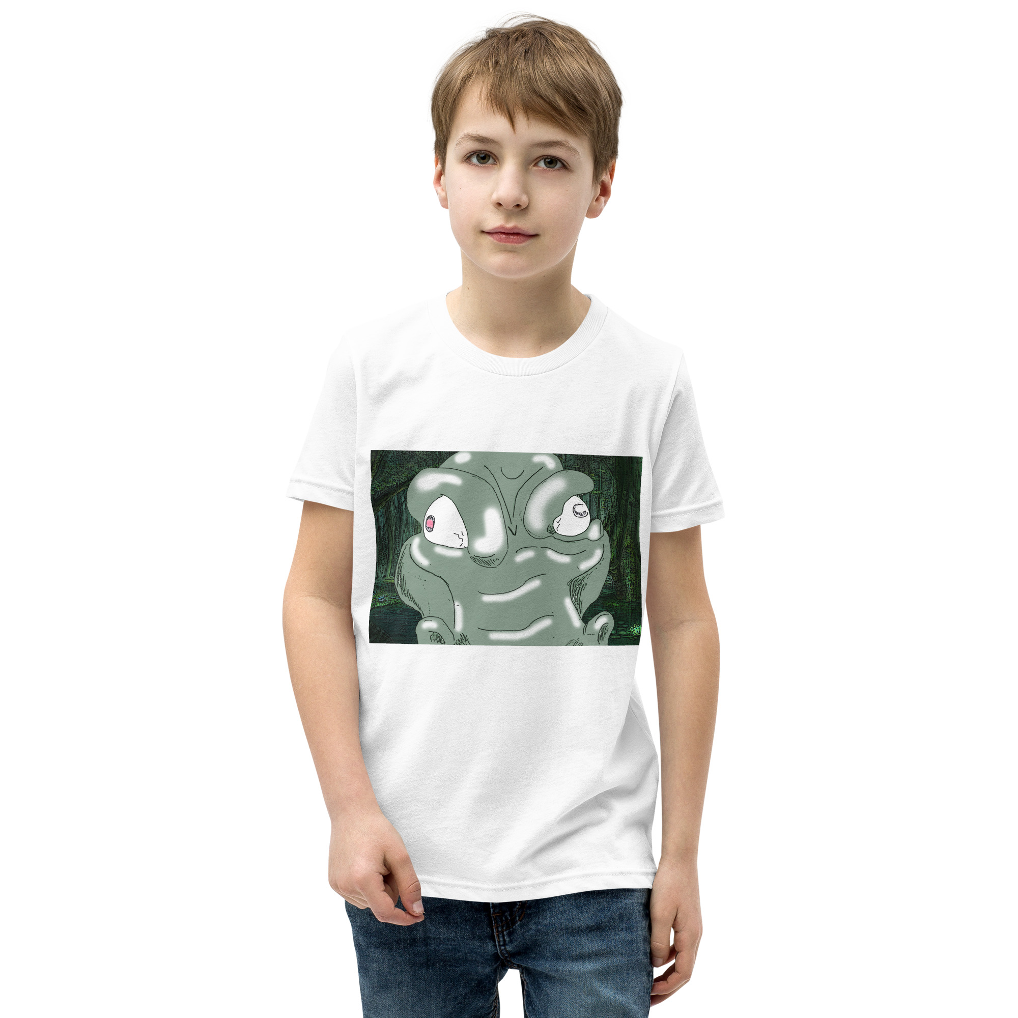 Alligator Selfie Draw Youth T-Shirt - Image 2