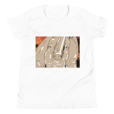 Rhino Selfie Draw Youth T-Shirt