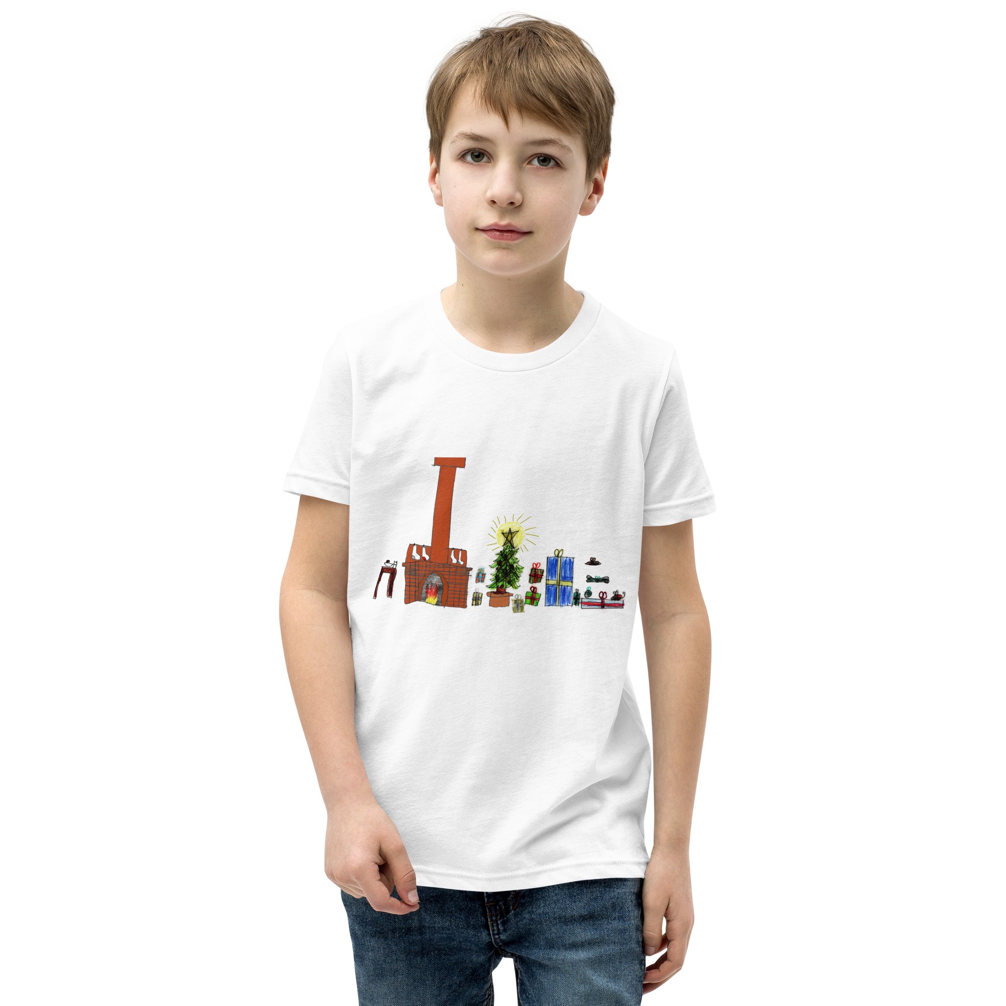 Christmas Living Room Youth T-Shirt - Image 2